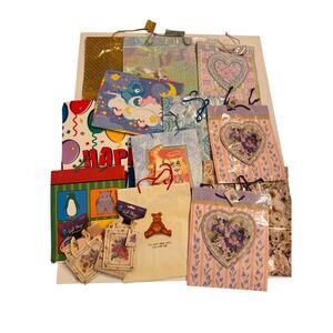 Lot of 18 Vintage Y2K Gift Bags Various Occasions/Sizes 90s/00s
